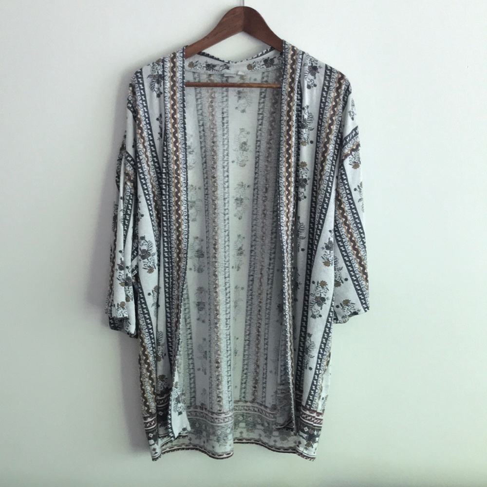 Kimono style overcoat